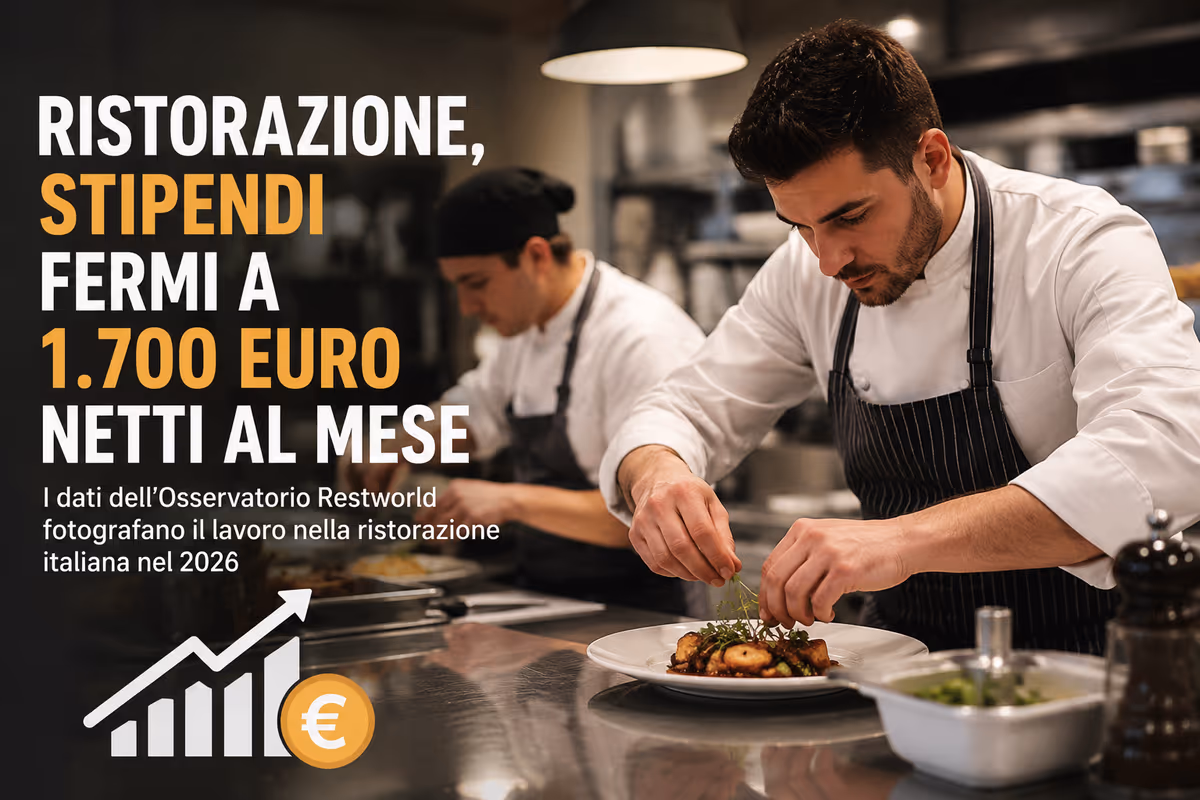 Ristorazione, salario medio a 1.700 euro: gli stipendi ruolo per ruolo