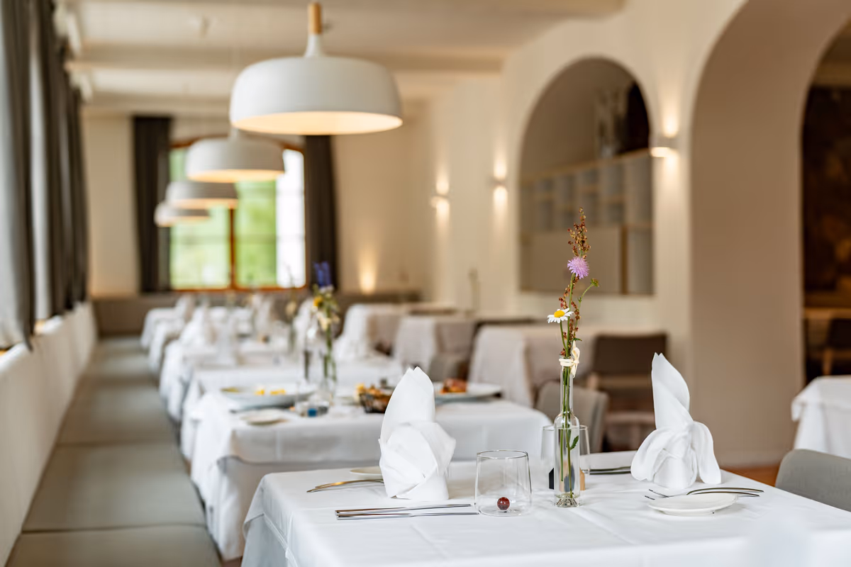La sala del ristorante Cervo