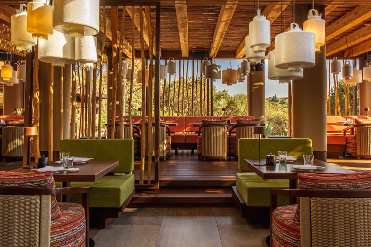 La sala di Zuma a Porto Cervo