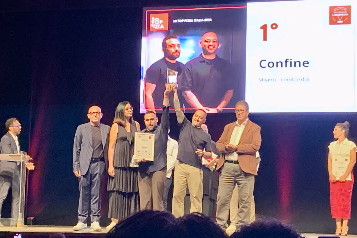 Francesco Capece e Mario Ventura vincitori con Confine di 50 Top Pizza Italia 2026