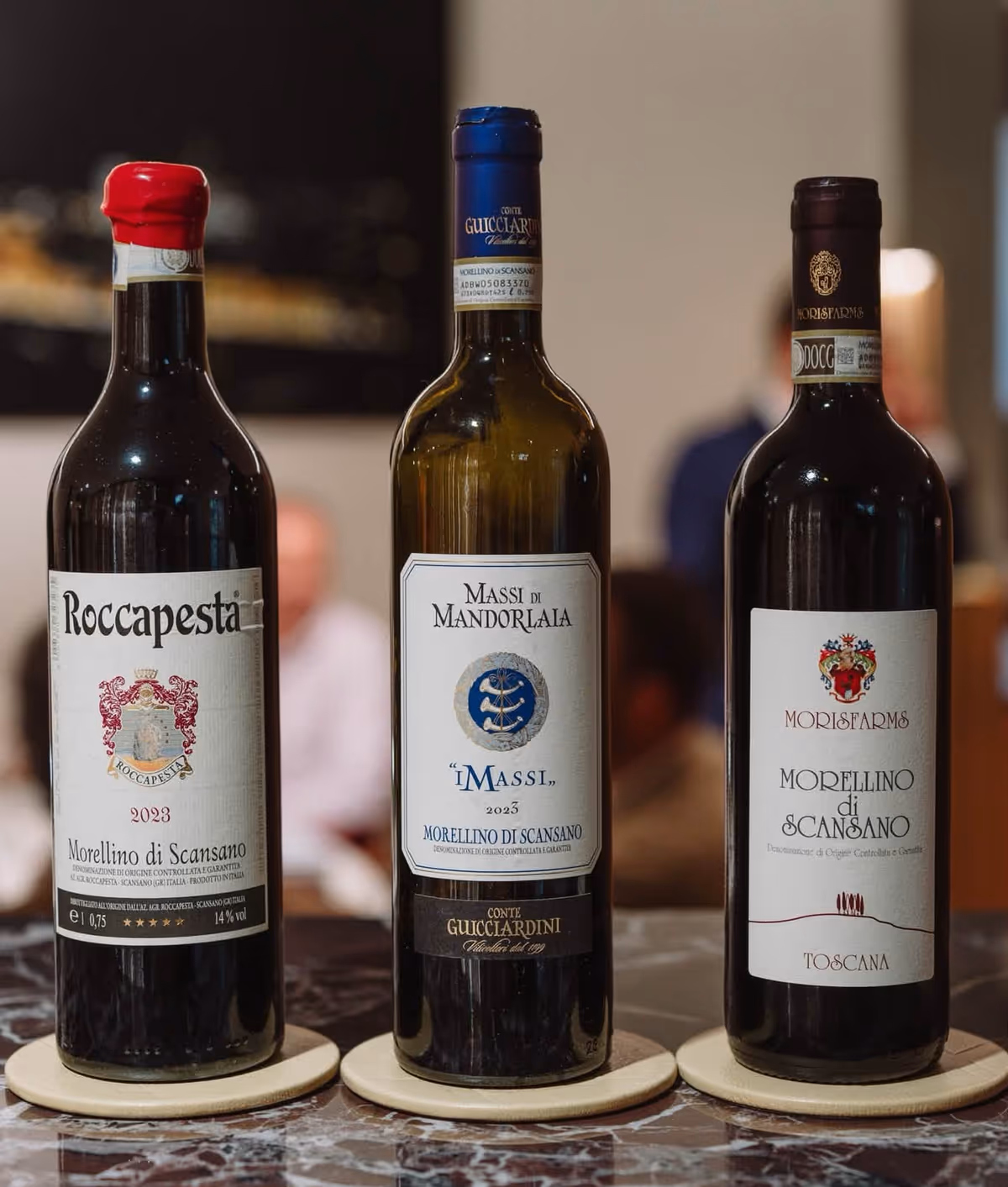 La batteria della Categoria Superiore 2023: Roccapesta, IMasi di Conte Guicciardini e MDS di Moris Farms.