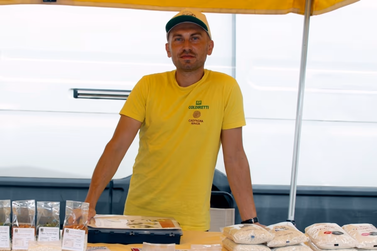 Alex Carenzio, titolare dell’omonima azienda risicola di Pavia