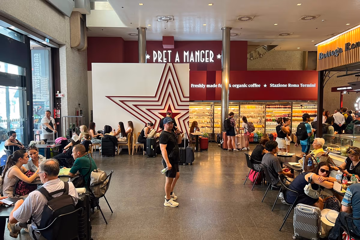 Pret A Manger inaugura un nuovo punto vendita alla stazione di Roma Termini