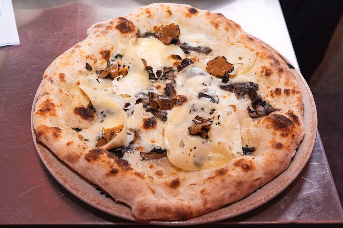 La pizza "Sottobosco" di Vittorio Caradonio