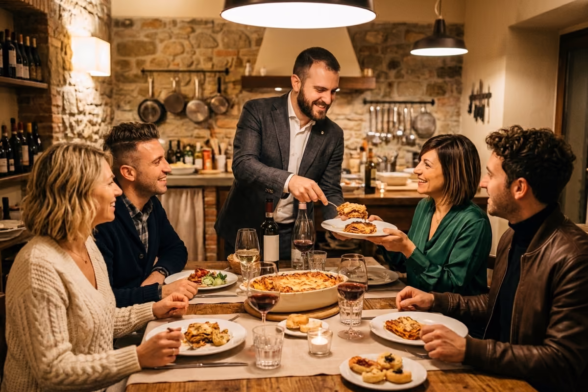 Servire porzioni ragionevoli e dare la possibilità a tutti di fare il bis: un comportamento da seguire quando si organizzano le cena a casa