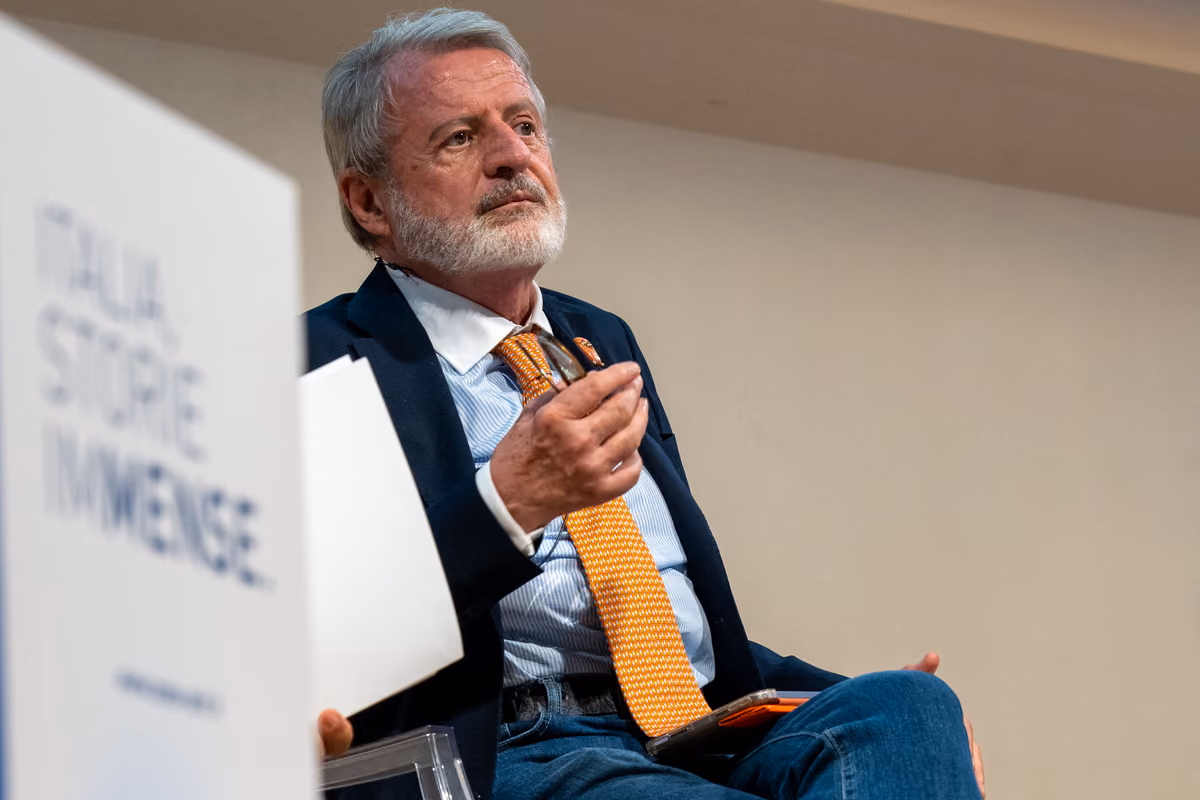Il direttore di Italia a Tavola Alberto Lupini durante il talk