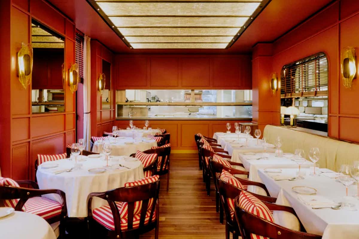 Langosteria all'interno di Palazzo Fendi in via Montenapoleone a Milano